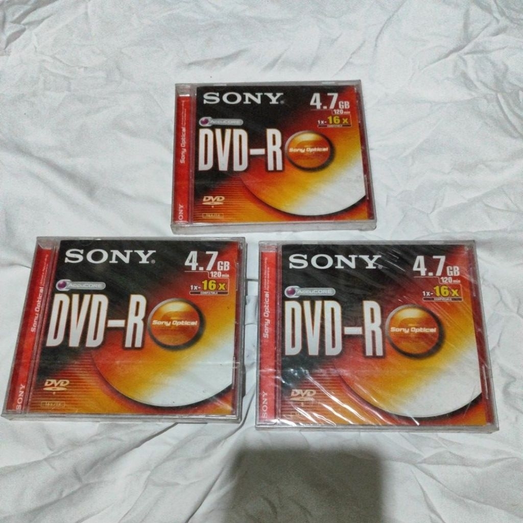 cd sony dvd- R kaset cd kosong baru