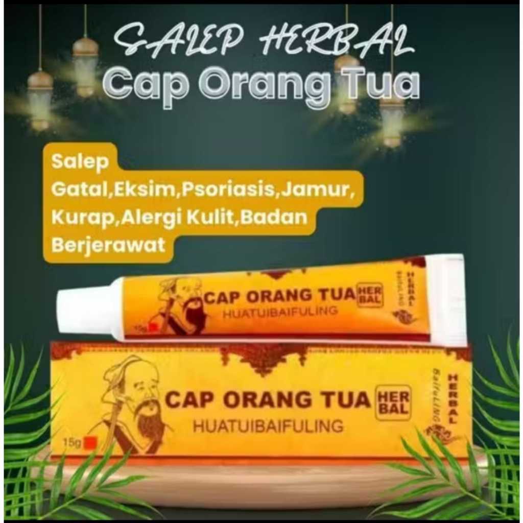 HUATUOBAIFULING SALEP GATEL KULIT ALERGI 100% ORIGINAL IRITASI KULIT&JERAWAT
