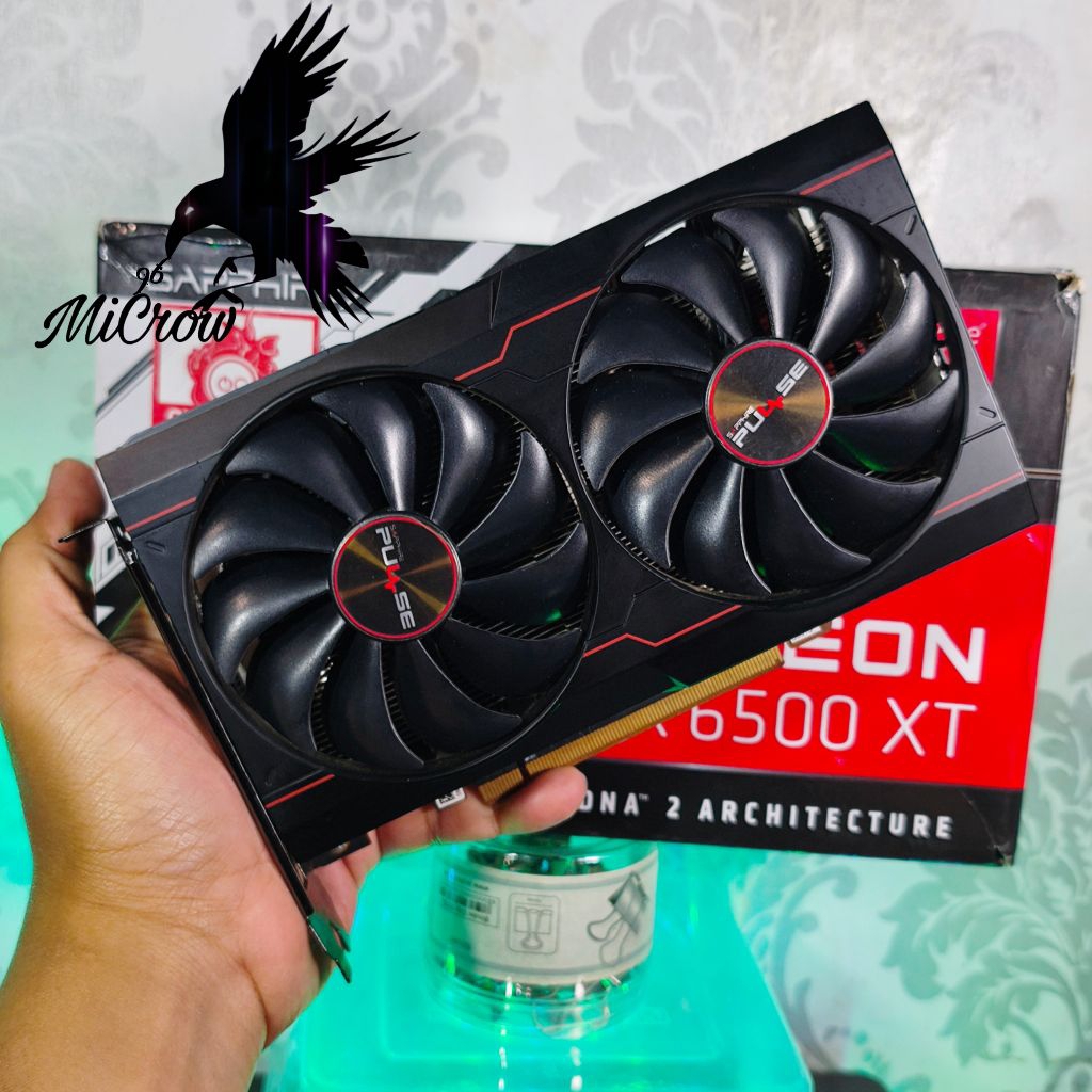 VGA Radeon RX 6500 XT 4gb DDR6 DX 12 bisa gaming Pes GTA V editing dll #Tag GTX 1650 Super GTX 1660 