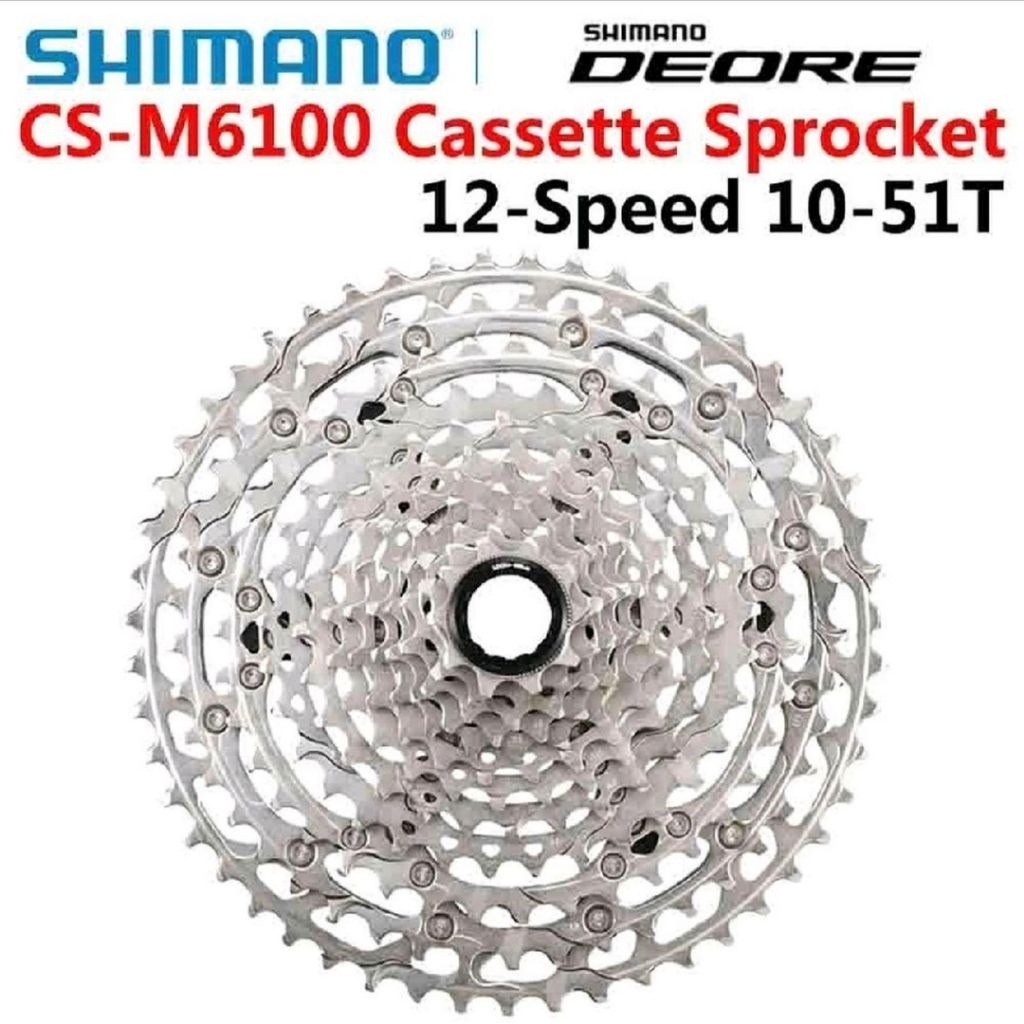 cassette sproket 12 speed shimano deore M6100 10 - 51T sprocket 12 speed