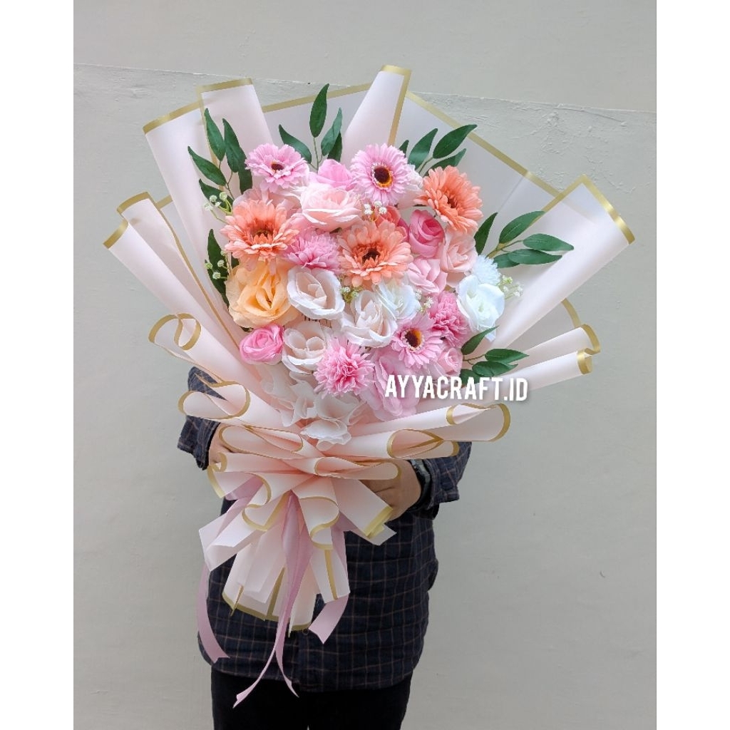 AYYACRAFT.ID PREMIUM BOUQUET BIG GARBERA BUKET MALANG MURAH BUKET MAWAR PREMIUM BUKET CEWEK BUKET WI