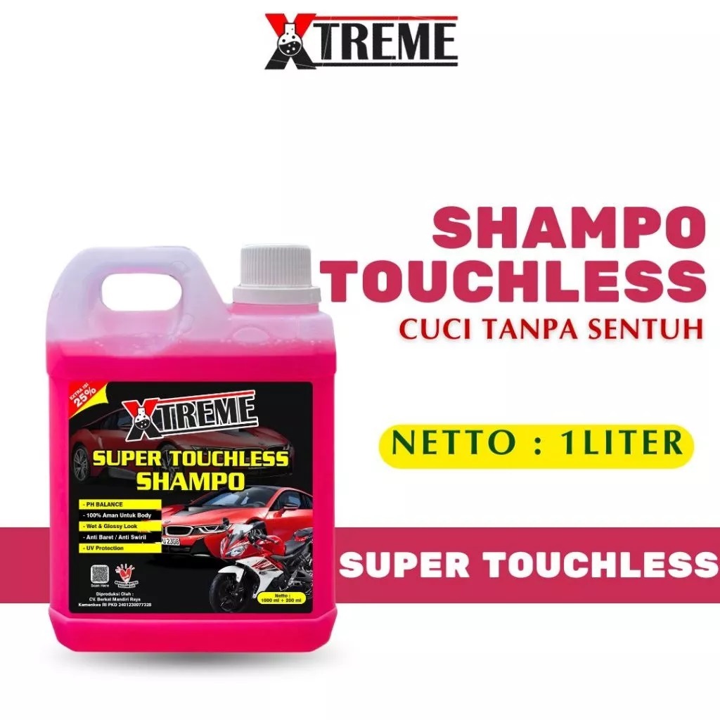 Shampo Motor 1 Liter Super Touchless/ Shampo Tanpa Sentuh 1 Liter