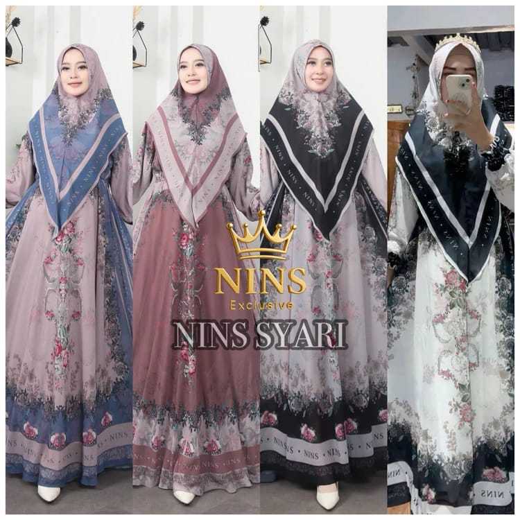 Gamis Syari Alunara Set By Ivas Production 3in1