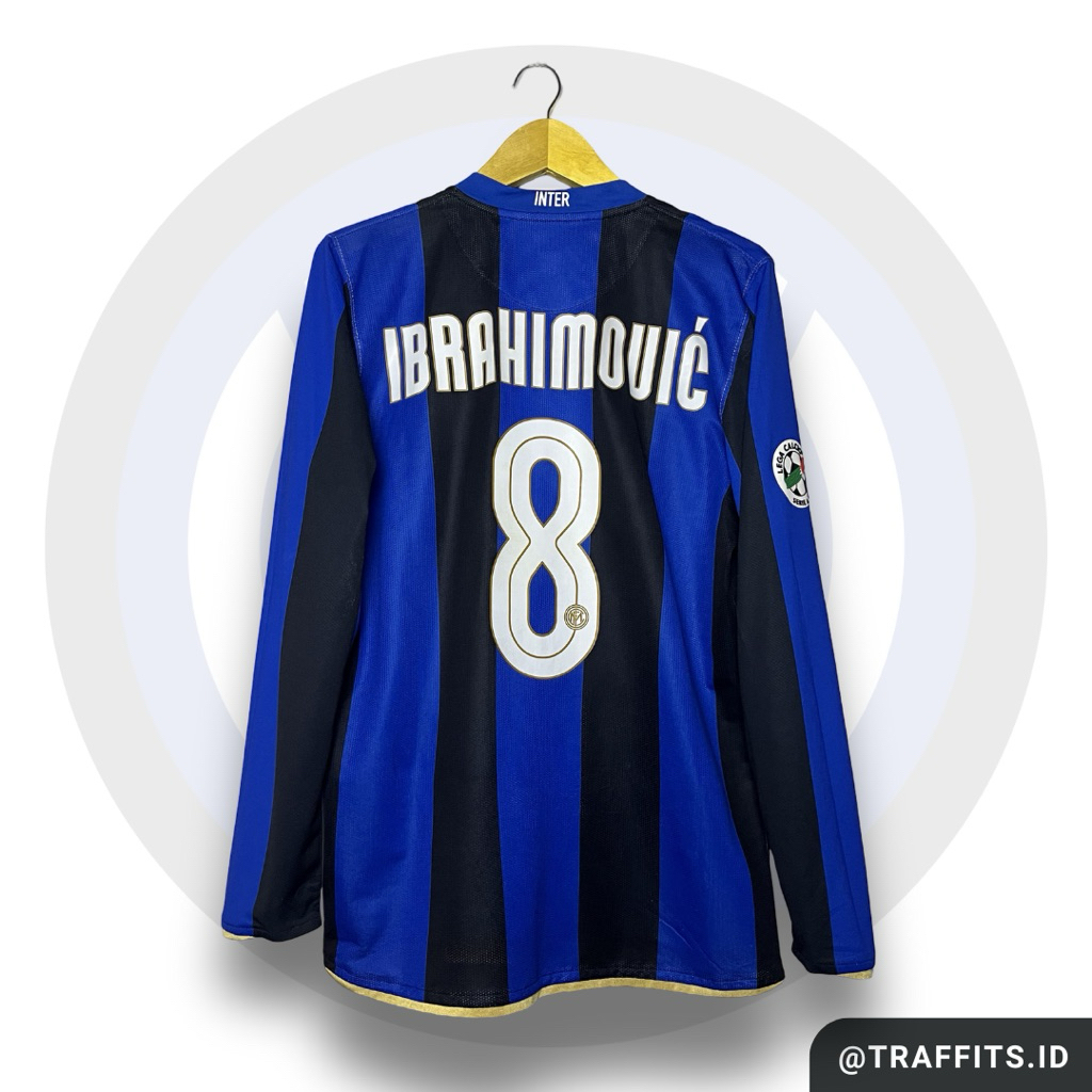 Jersey Inter Milan Home 08/09 Long Sleeve Zlatan Ibrahimovic Original Size M