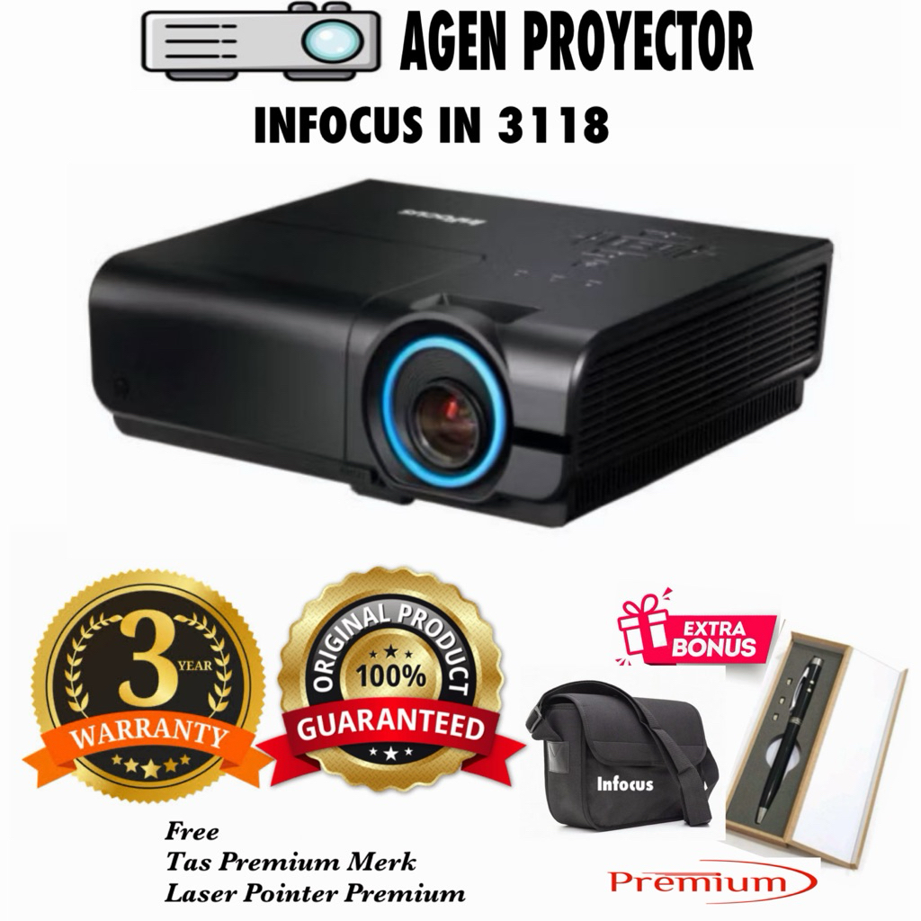 Proyektor InFocus IN3118HD DLP Full HD 1080p 3600 ANSI Lumens