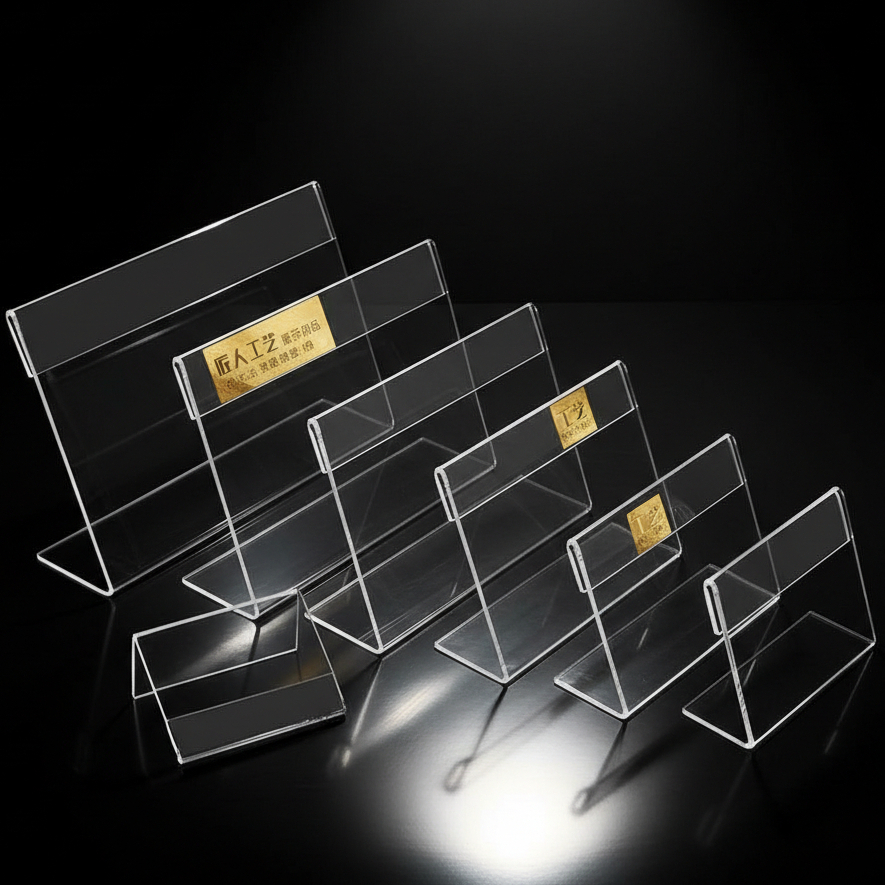 Acrylic Tent Card Small - Brosur Desk Label Akrilik Meja Kecil AC43