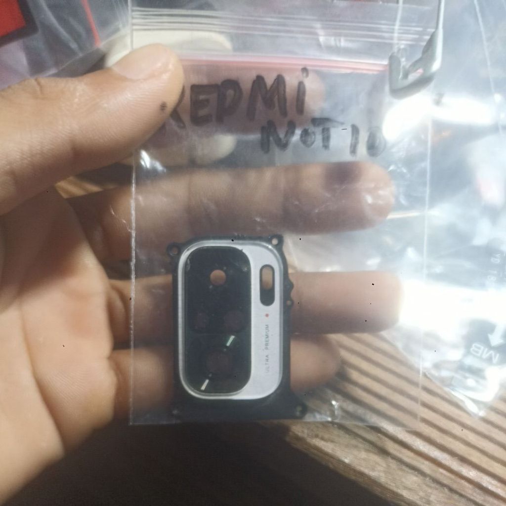 kaca kamera redmi note 10 copotan