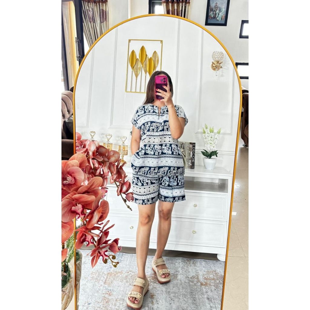 (BIG PROMO) Stelan celana pendek busui rayon premium