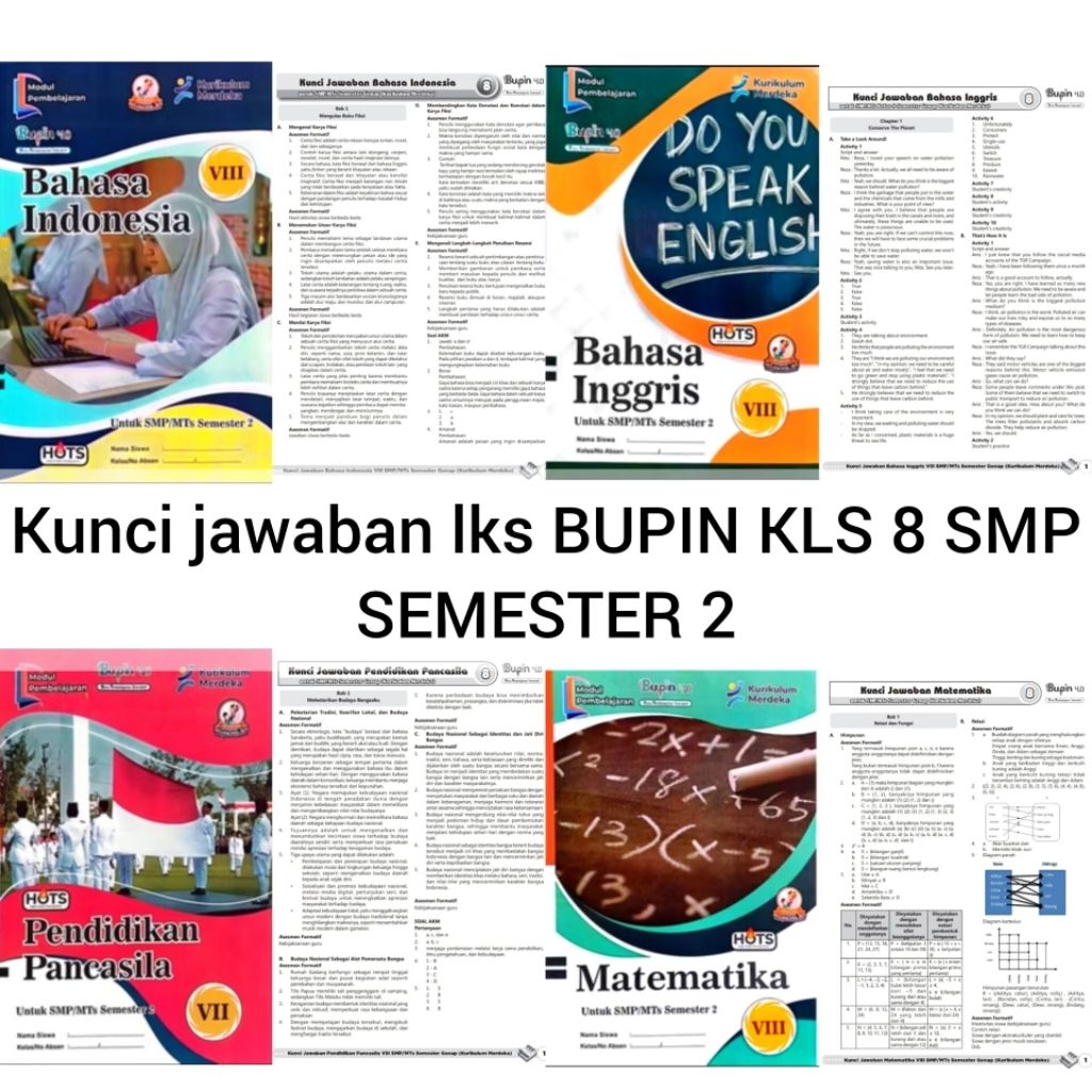kunci lks bupin kls 8 smp semester 2 2025/2026