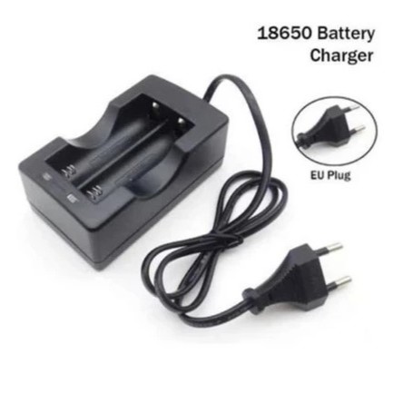 Tempat Charger 2 Slot / Charger Destop Baterai 18650 2 Slot