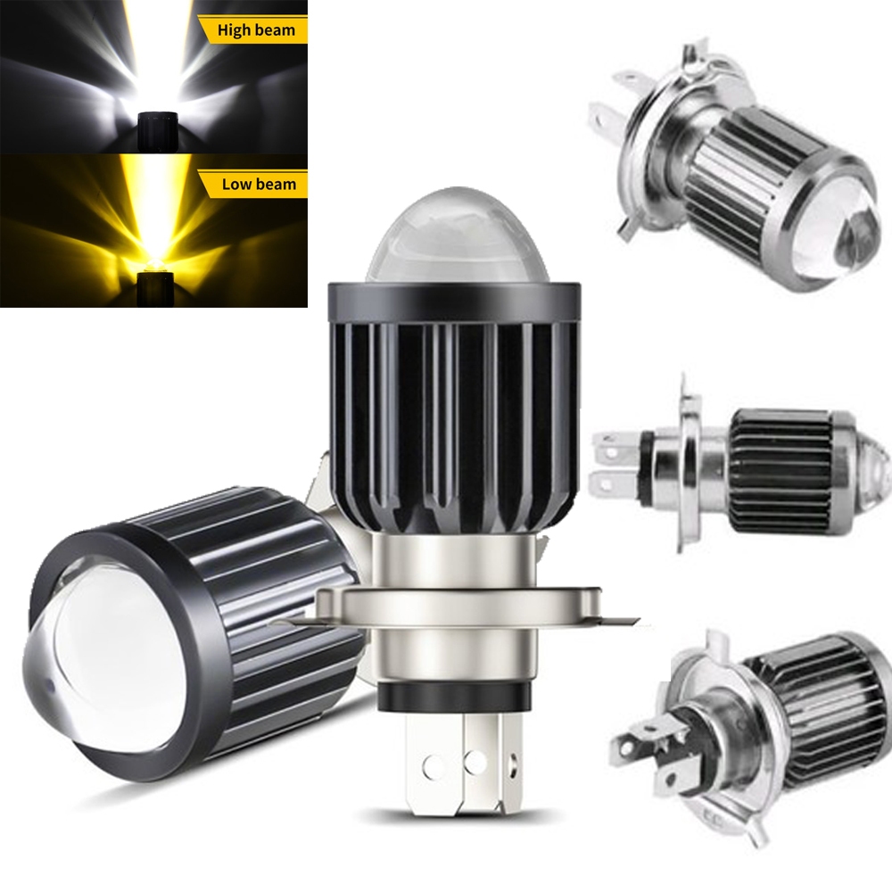 Lampu Led Depan H4 Model Laser/Lampu Depan Led H4 Laser 2 Warna/H4 Mobil Motor AC DC Model Laser Sup