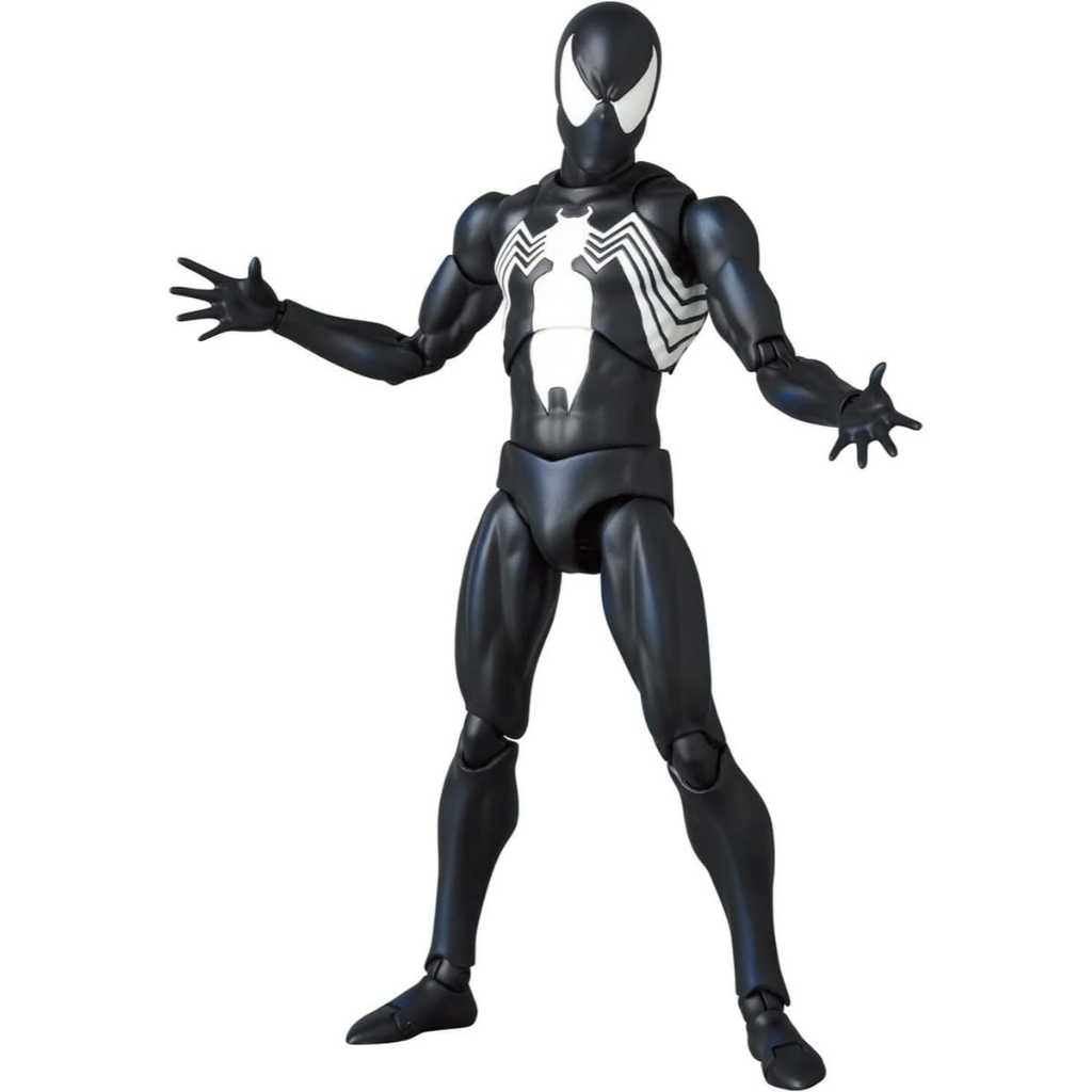 ACTION FIGURE MAFEX 147 SPIDERMAN BLACK COSTUME COMIC VERSION ARTIKULASI RECASTACTION FIGURE MAFEX 1