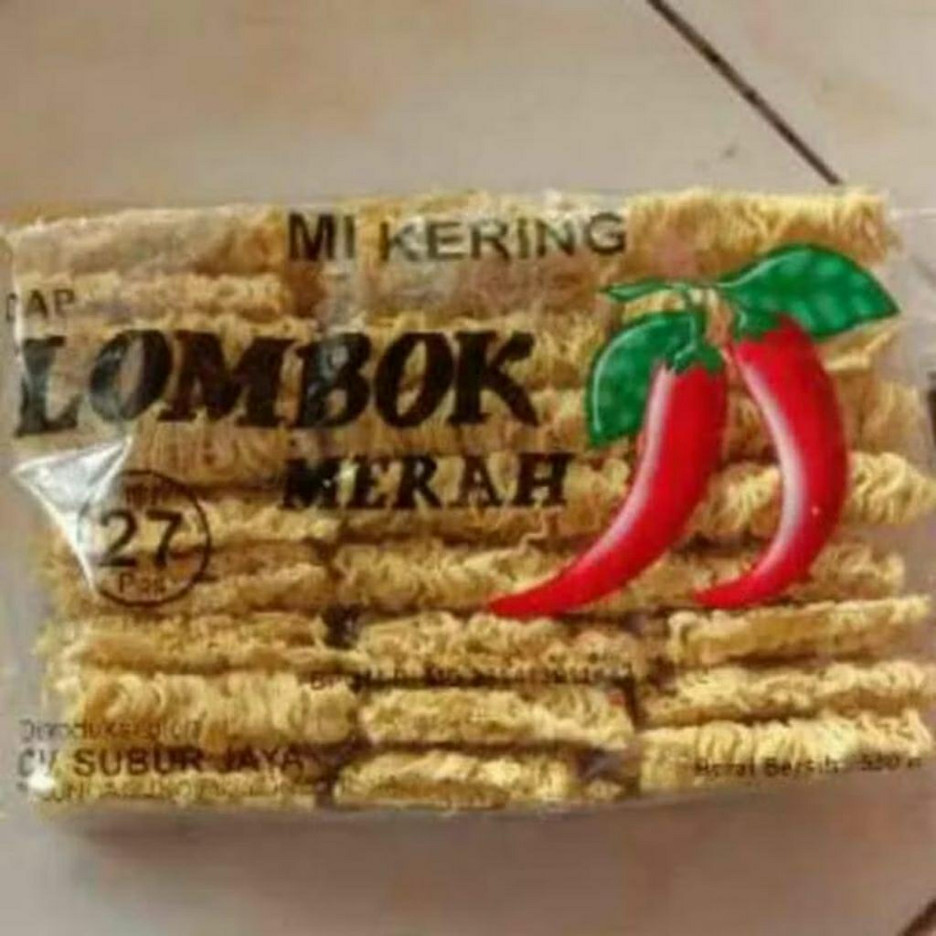Mie Kering Cap Lombok Merah Mie Bakso Mie Ayam