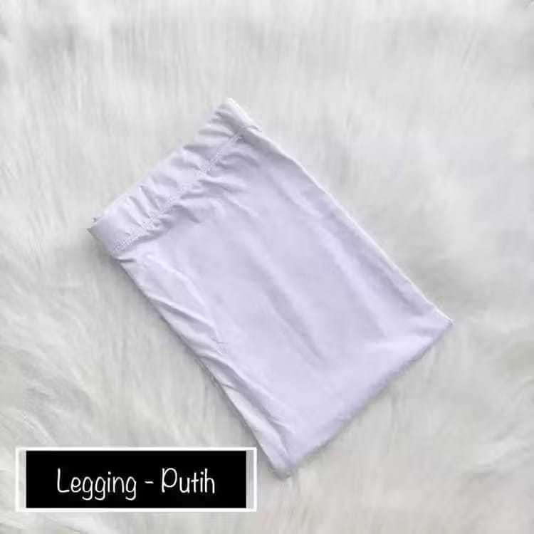 Celana Legging PUTIH BERSIH Panjang Perempuan Legging Wanita (mart_home)
