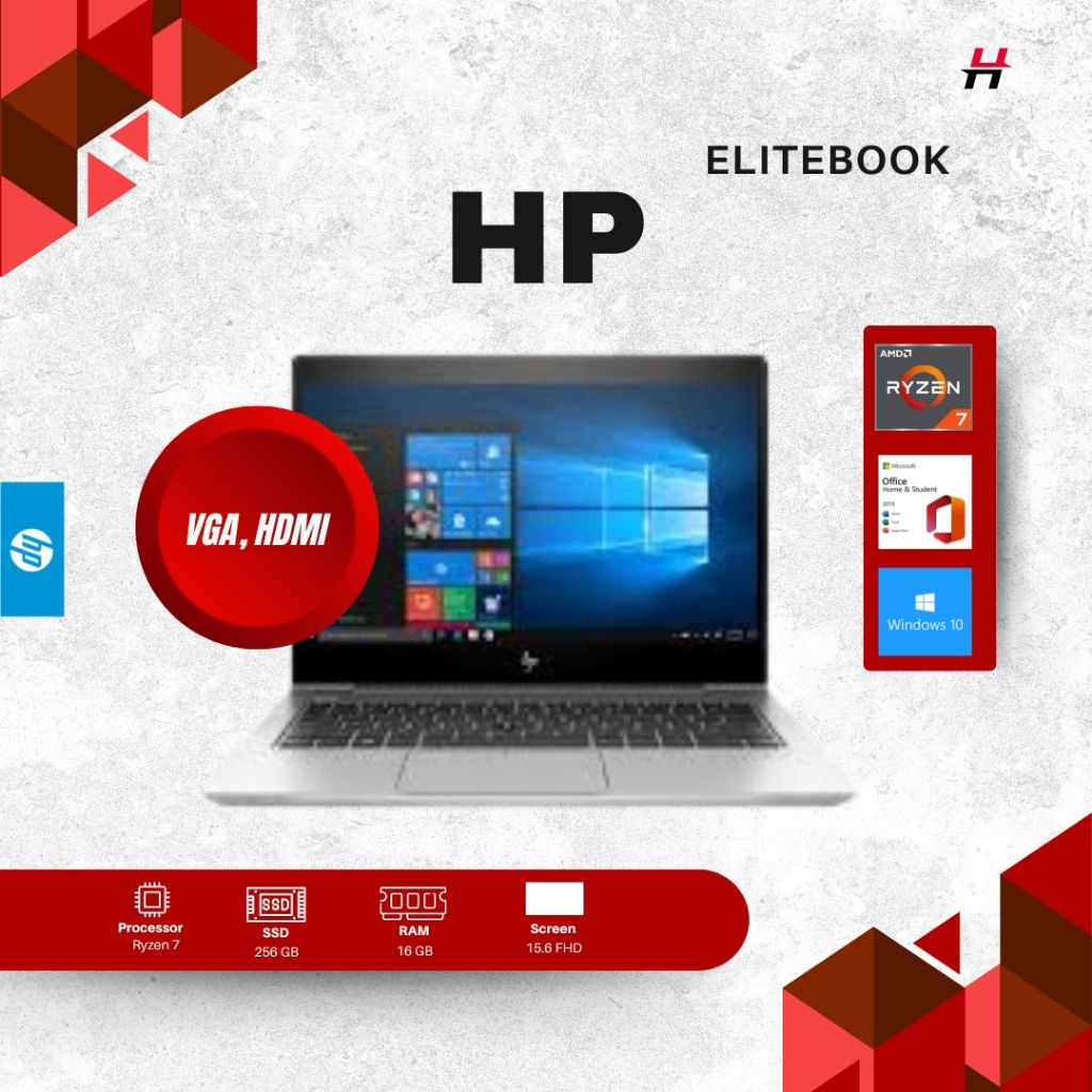 Laptop HP ProBook Core i3 | RAM 8GB | SSD 256GB | 12'FHD