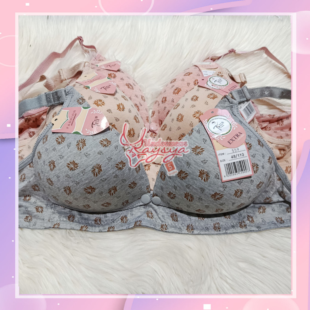 Bra/BH Menyusui Teli 559 Pakai Busa Ukuran 42-48
