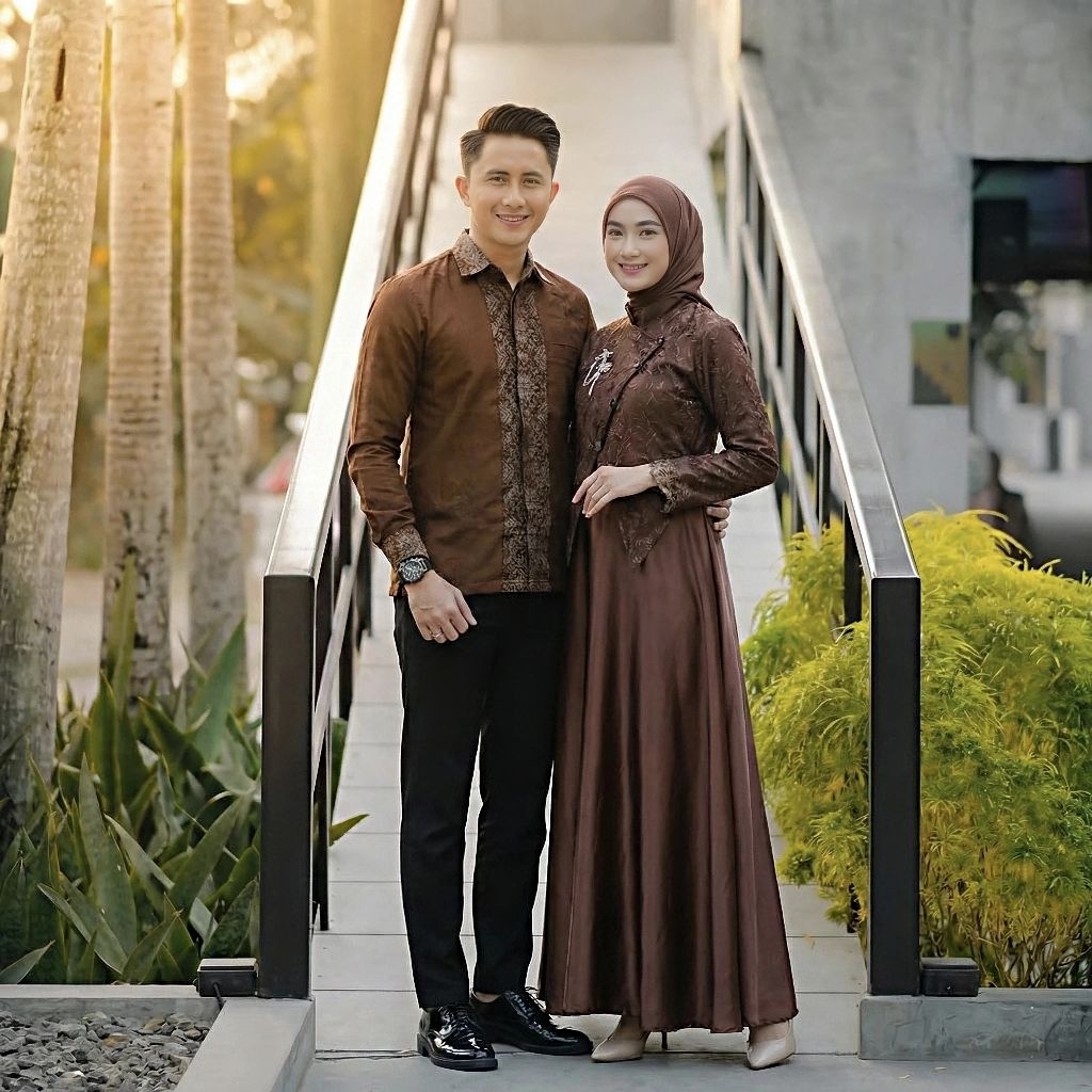 Batik Viona - gamis couple terbaru outfit remaja dress simpel baju lebaran 2026