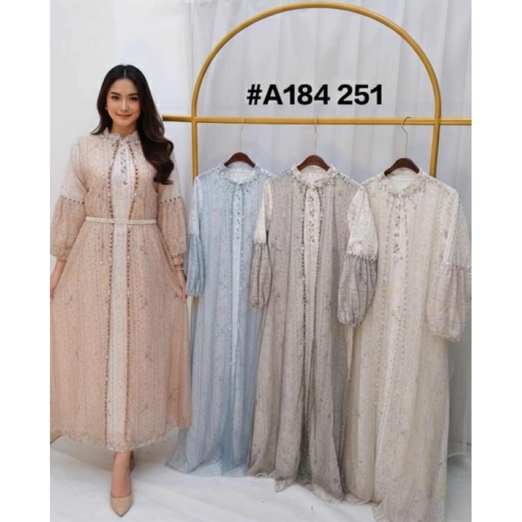 (MC) GAMIS MUSLIM WANITA ROMPI BUNGA CERUTY PREMIUM