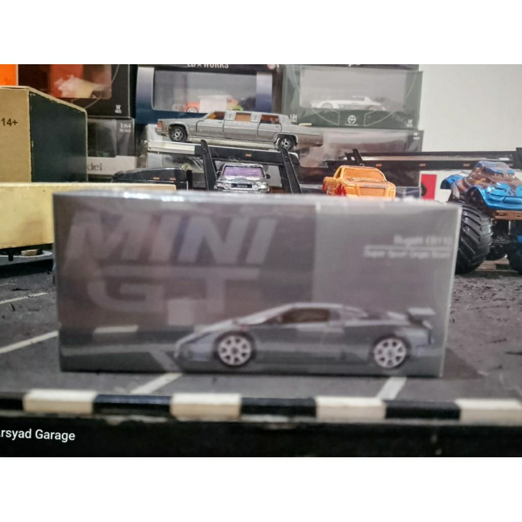 Diecast Mini GT Bugatti EB110 Super Sport Grigio Scuro no 1002 Segel