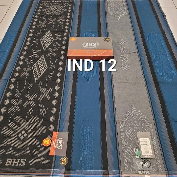 Sarung BHS Classic Gold Motif C45 SSA, BHS classic songket, Putih Hitam - DKH GOLD 28