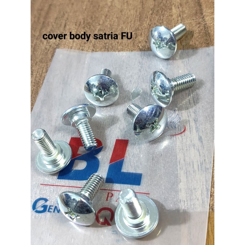 (paket 4pcs) baut cover body satria Fu original lostpack