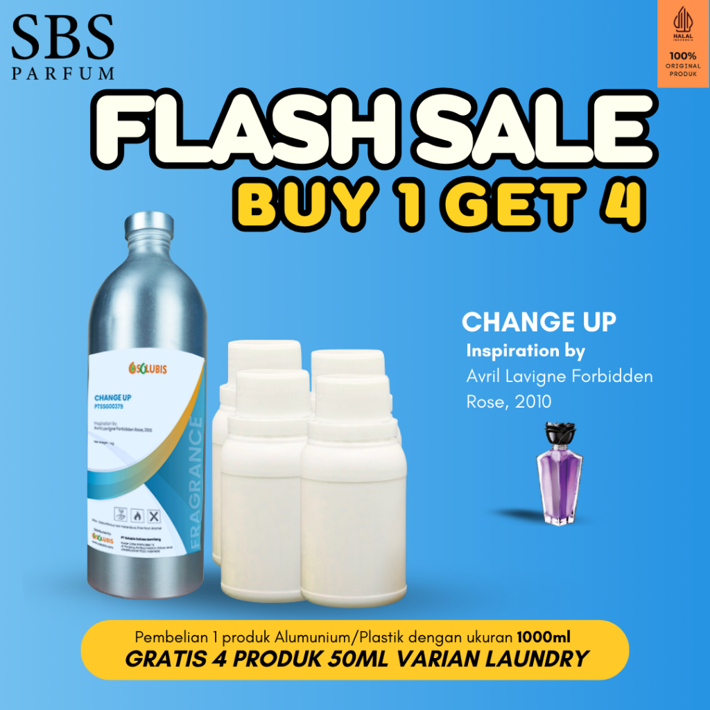 BUY 1 GET 4 FREE - Bibit Parfum Murni Original [Change Up] | 1000ml - Inspired by Avril Lavigne Forb