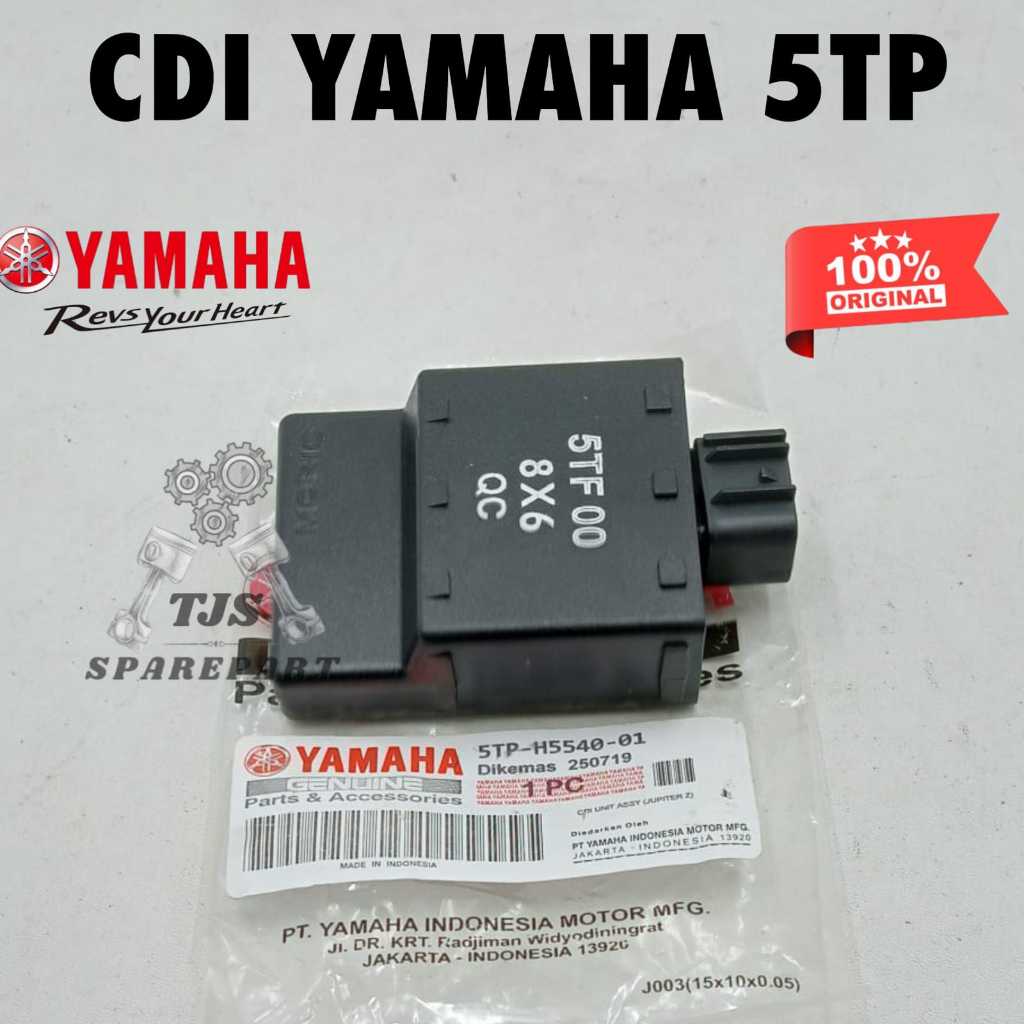 ORIGINAL GARANSI CDI KODE 5TP MOTOR YAMAHA JUPITER Z, JUPITER Z BURHAM, VEGA R NEW,MIO LAMA PRESISI.