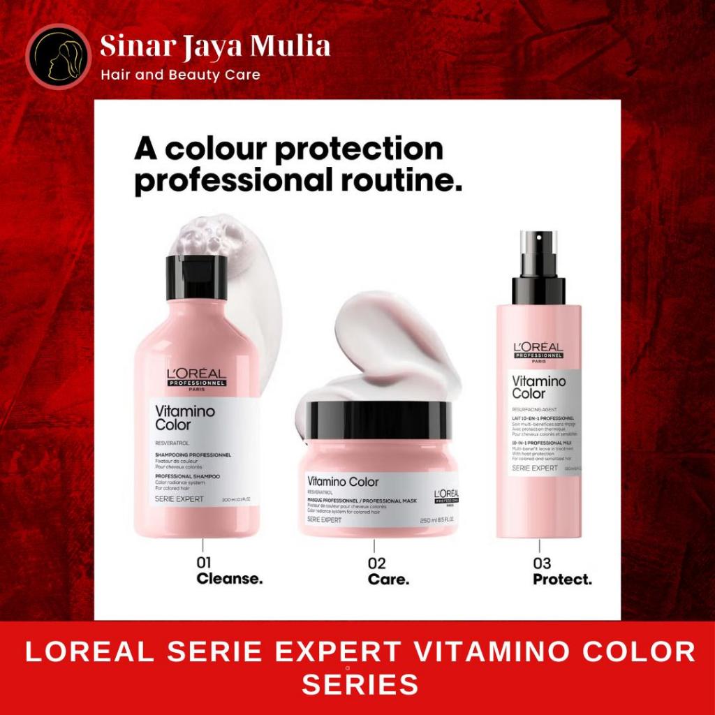Loreal Serie Expert Vitamino Color Series - Sampo/Kondisioner/Masker Rambut/Serum Rambut/Perawatan R