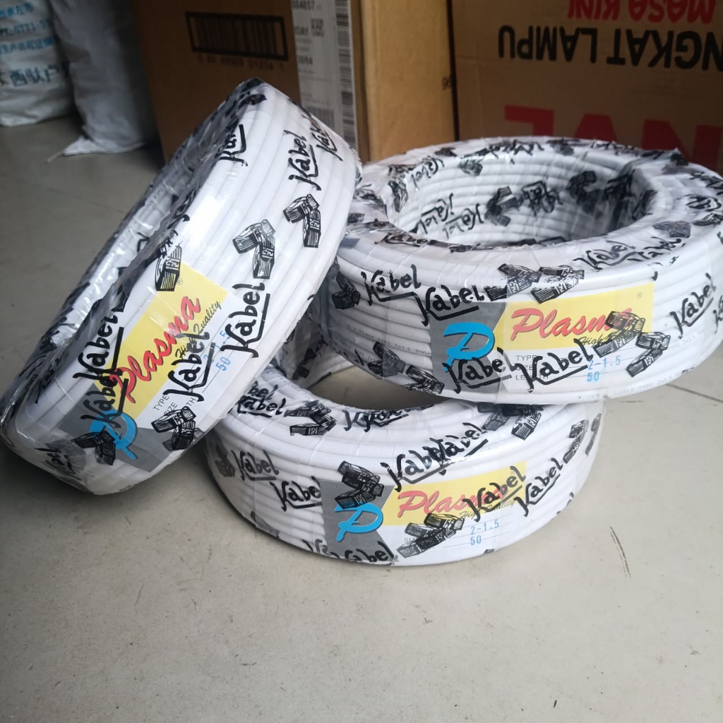 KABEL KAWAT 2X1,5 25 METER KABEL LISTRIK KAWAT INDUSTRIAL CABLE