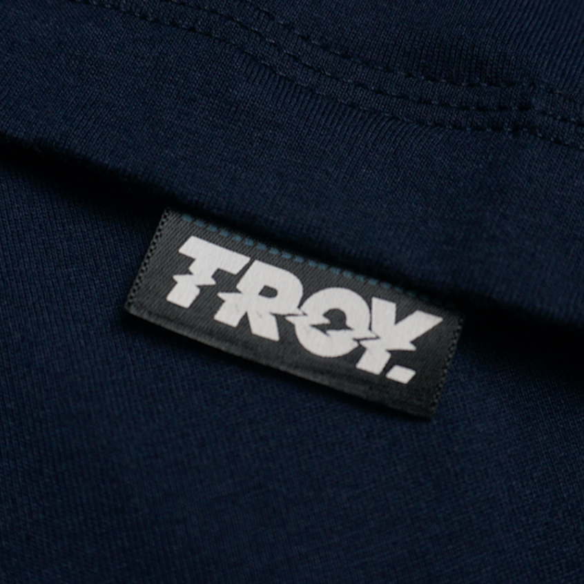 Troy Company T-shirt Blue Navy Hexa Wolf - Kaos Lengan Pendek Kaos Biru Navy MTD 2492