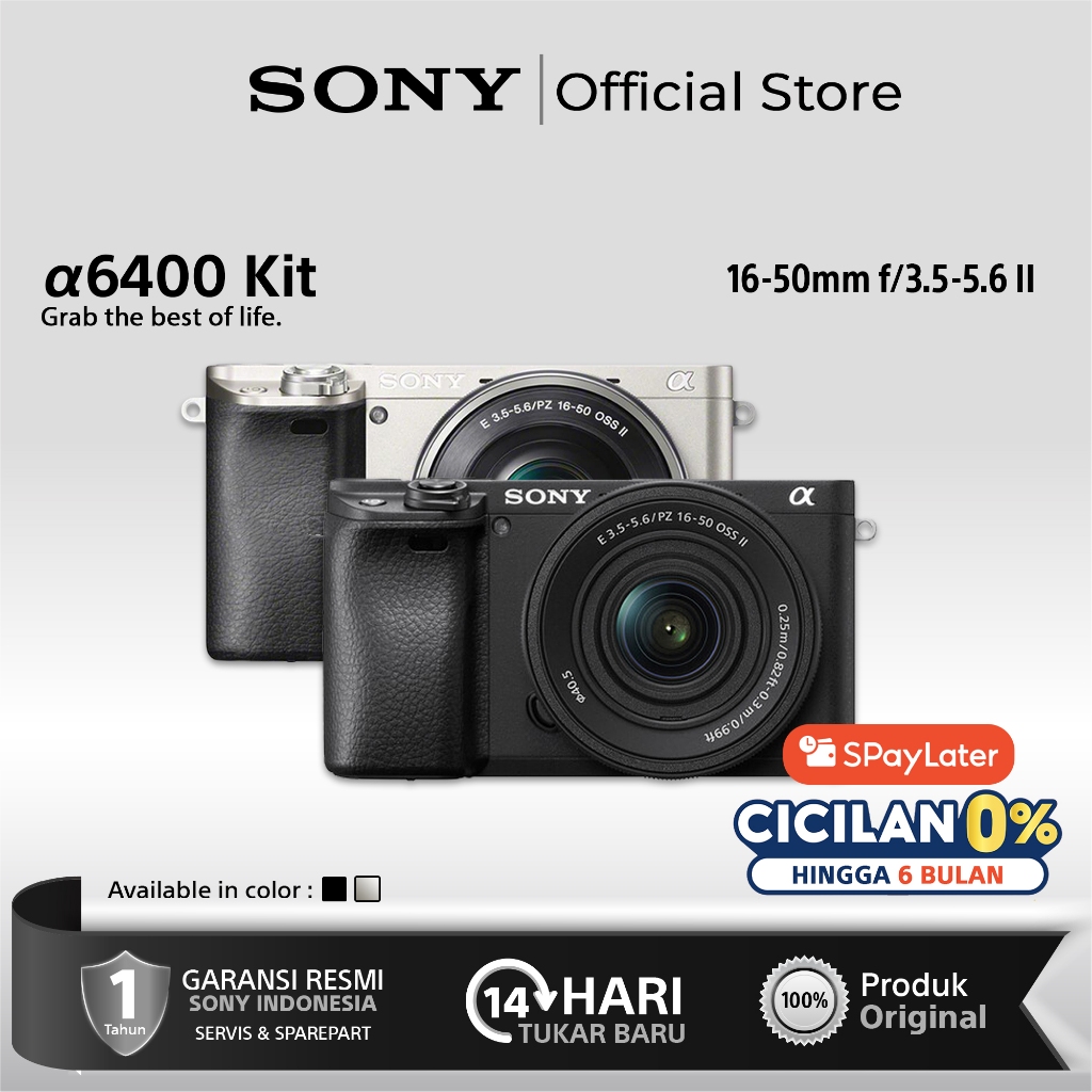 Sony Alpha a6400 a 6400 Mirrorless Digital Camera with E PZ 16-50mm f3.5-5.6 OSS II