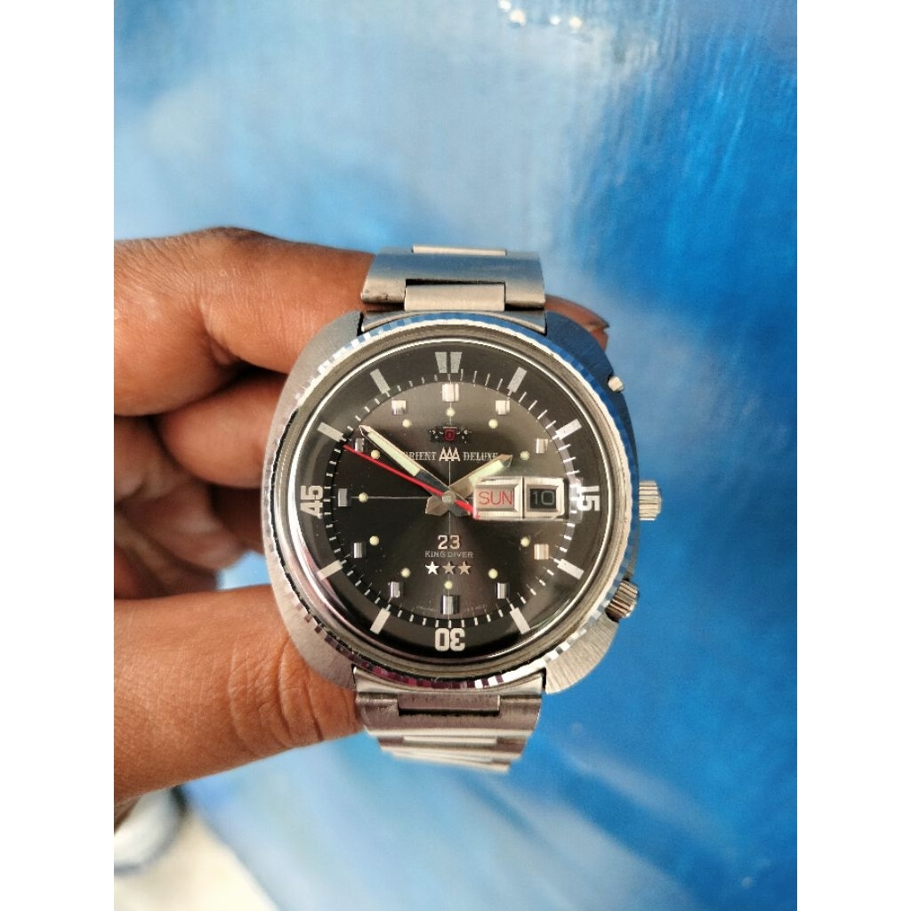 jam tangan original ORIENT Three Aces Deluxe King Diver