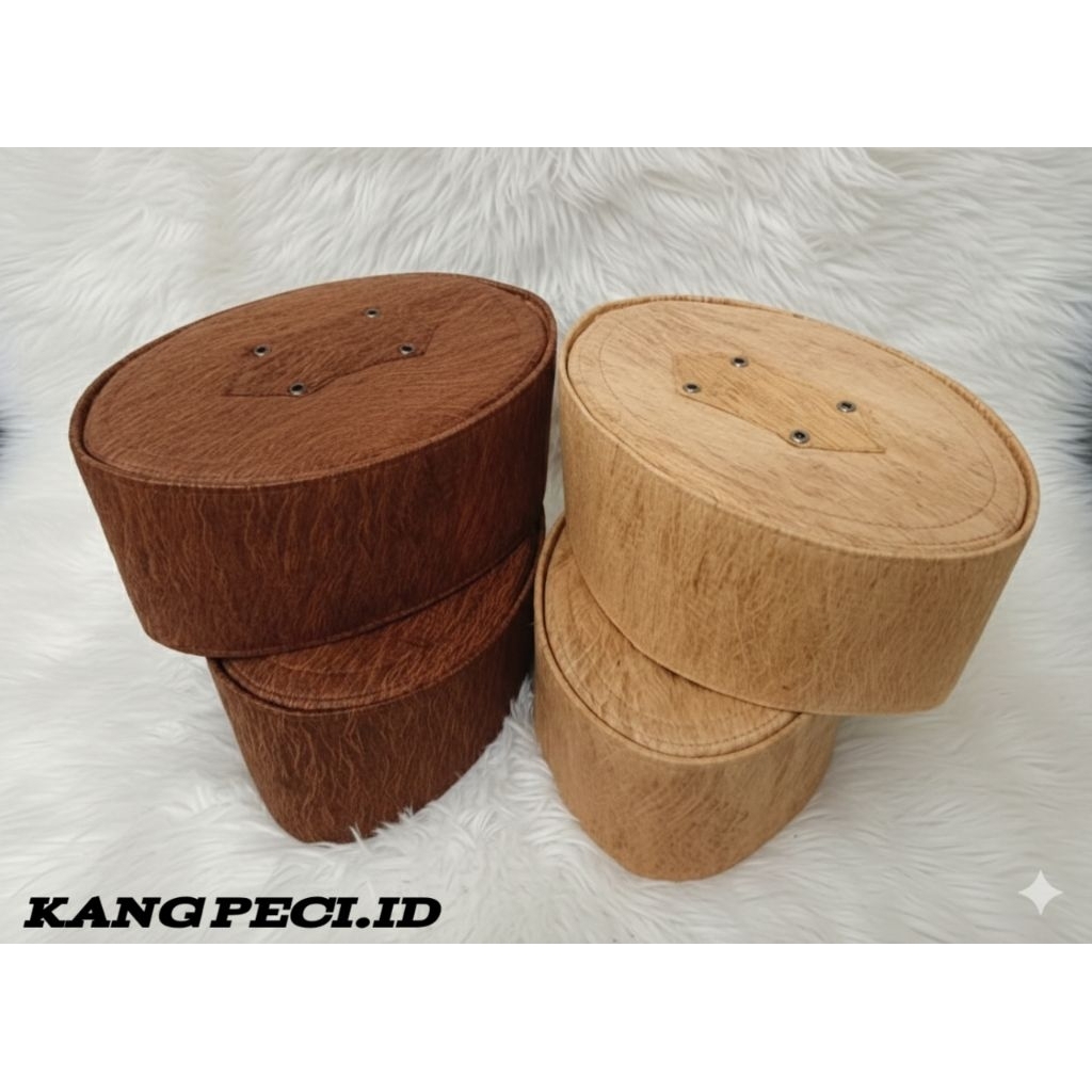 PECI KULIT KAYU WARU | MOTIF SONGKOK POLOS