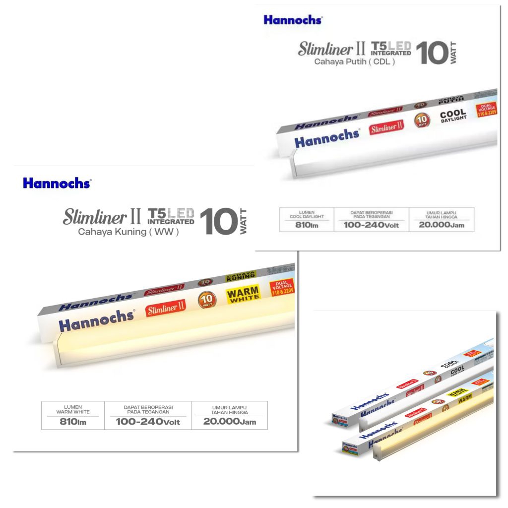 Hannochs Lampu Neon LED T5 Slimliner II 10 watt