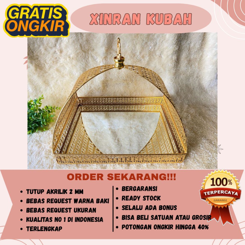 BOX HANTARAN XINRAN KUBAH | BOX HANTARAN ALAS KACA | BOX SESERAHAN PREMIUM
