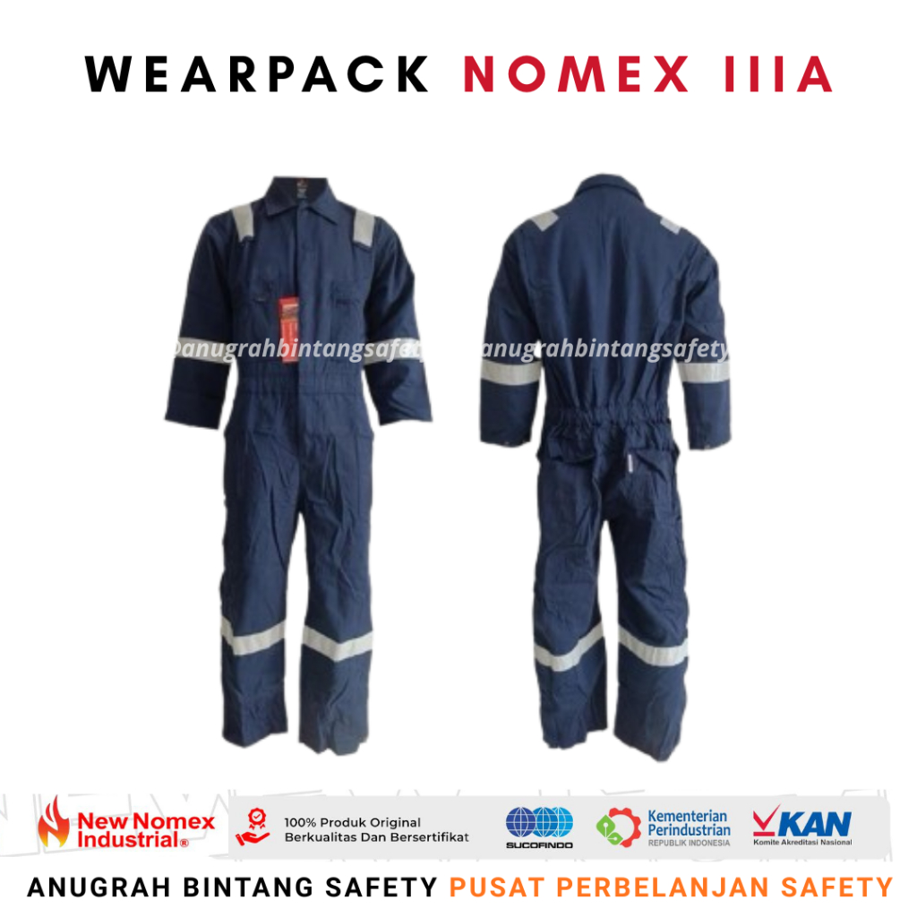 Coverall NEW NOMEX III A NAVY - Wearpack Coverall New Nomex