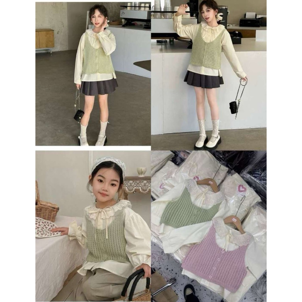 HAWBABYWEAR — Blouse Knit Rompi | Atasan Anak Perempuan