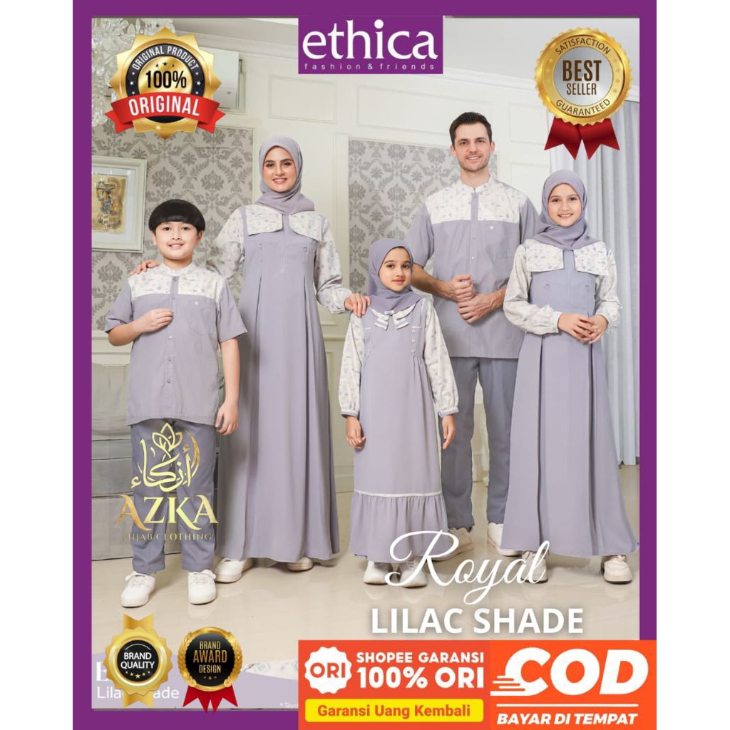 ETHICA Sarimbit 2026 ELFA LILAC SHADE Ethica Original - Sarimbit Keluarga 2026 - Sarimbit Lebaran 20