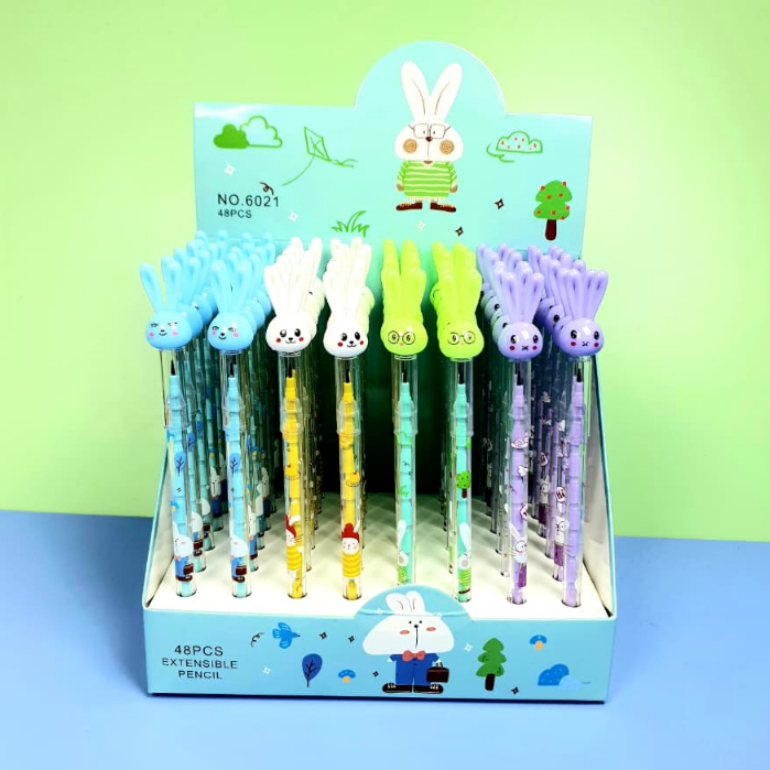 Harga Grosir ( 1Lusin/12pcs mix ) Pensil Bensia Susun Karakter PBS-0112, PBS-6029-2