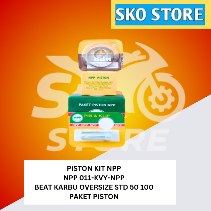 PISTON KIT NPP 011-KVY-NPP PK BEAT KARBU OVERSIZE STD PAKET PISTON