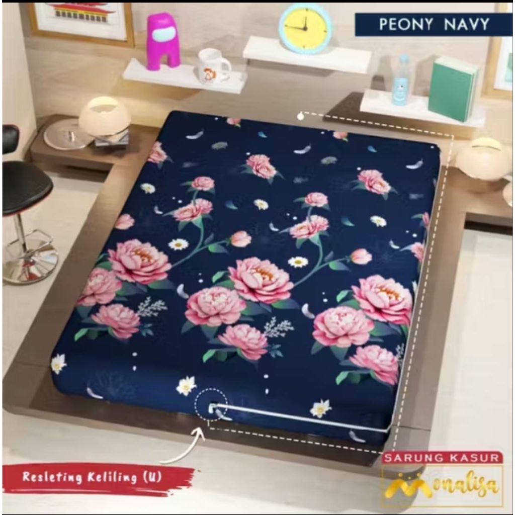 Sarung Kasur Monalisa uk 100x200x20/120x200x20