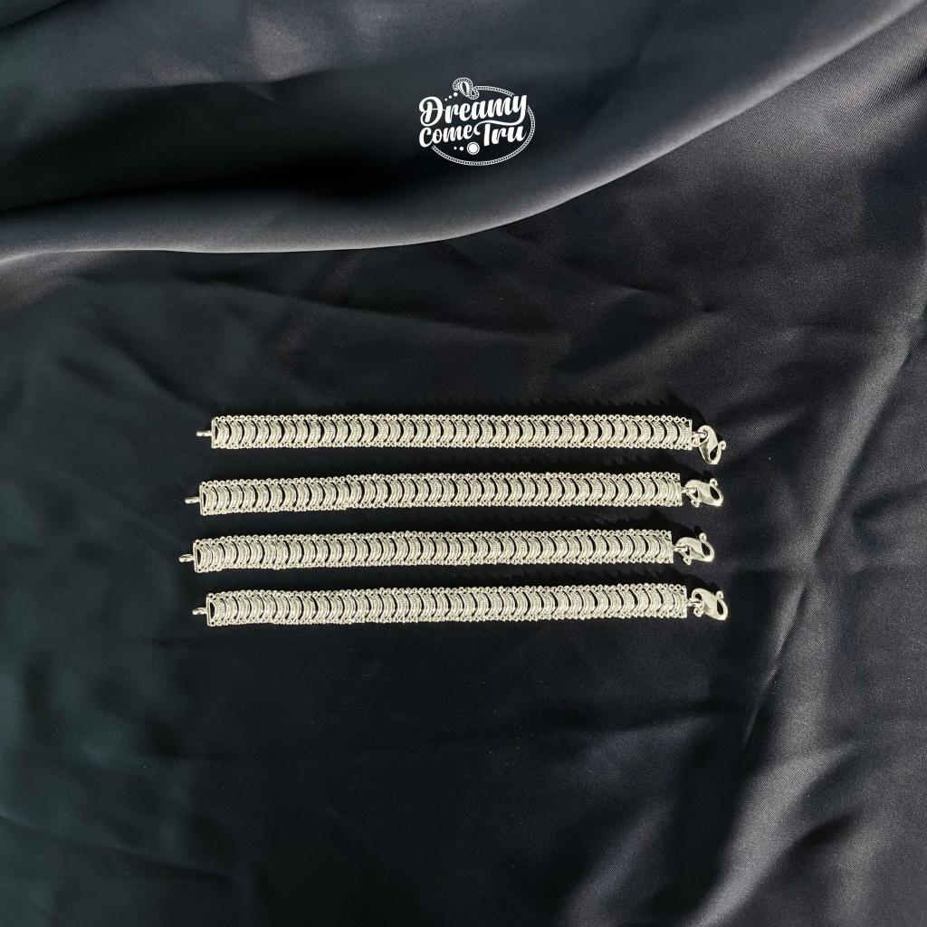 {NEW PRODUK LIMITED EDITION} - GELANG TANGAN LIPAN - PERHIASAN PERAK MURNI