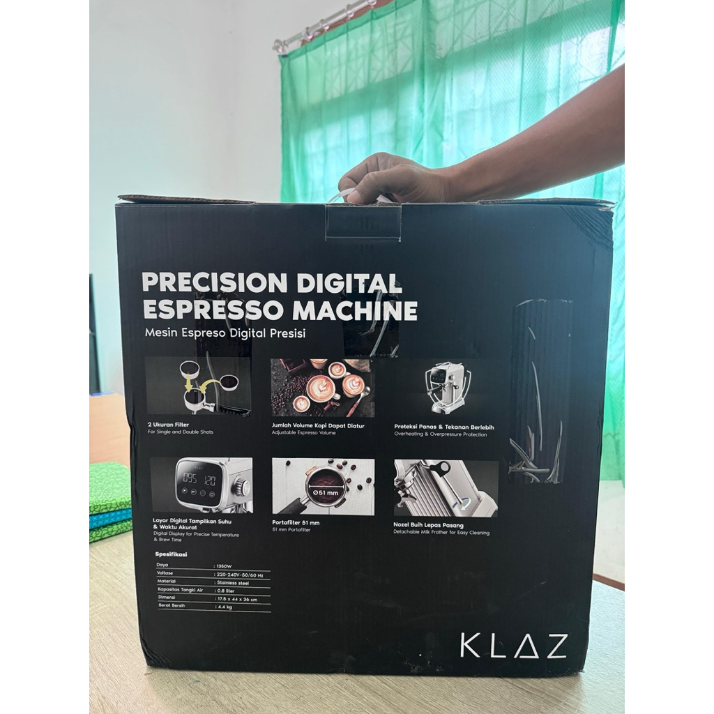 KLAZ 1.6 LTR DIGITAL ESPRESSO MAKER