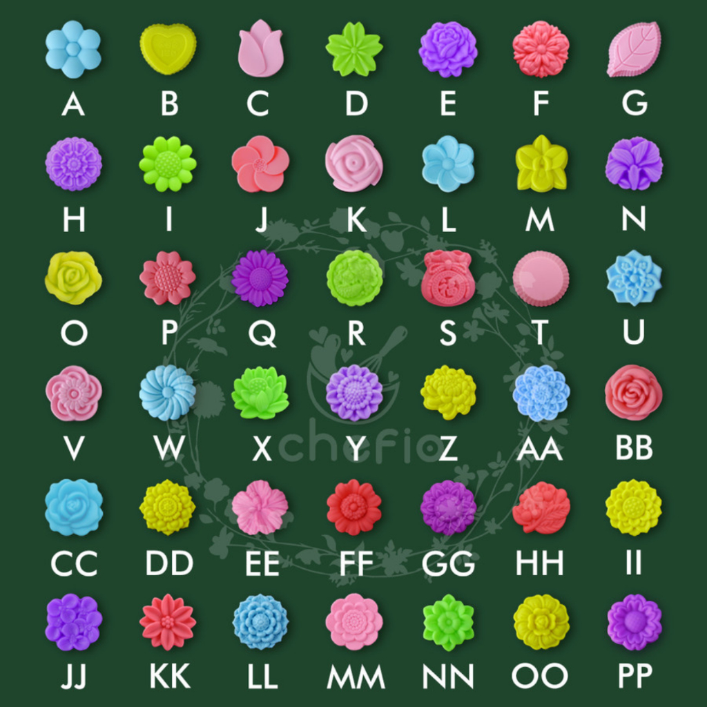 Chefio Cetakan Silikon Mini Putu Ayu Puding Kue Talam Muffin Sabun