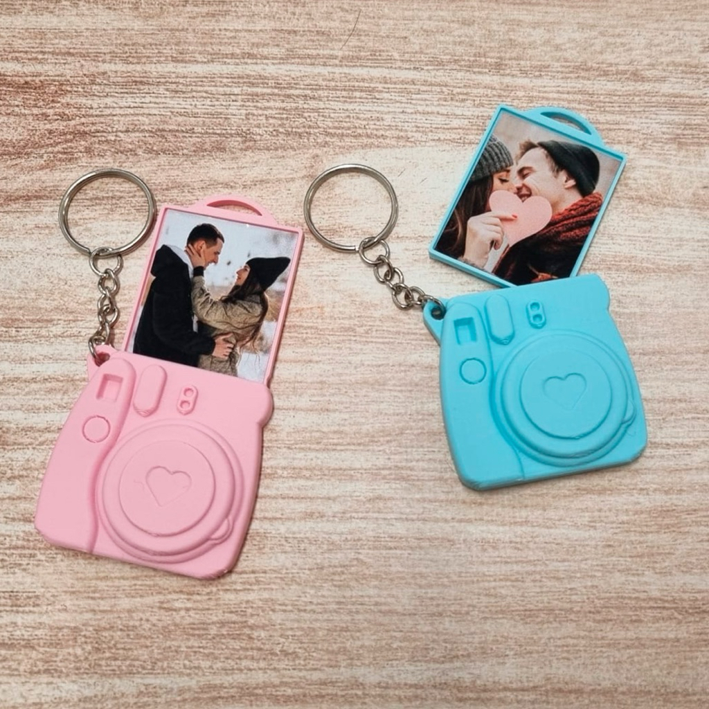 valentine gift instax foto keychain |  instax photo keychain | valentine keychain | gantungan kunci 