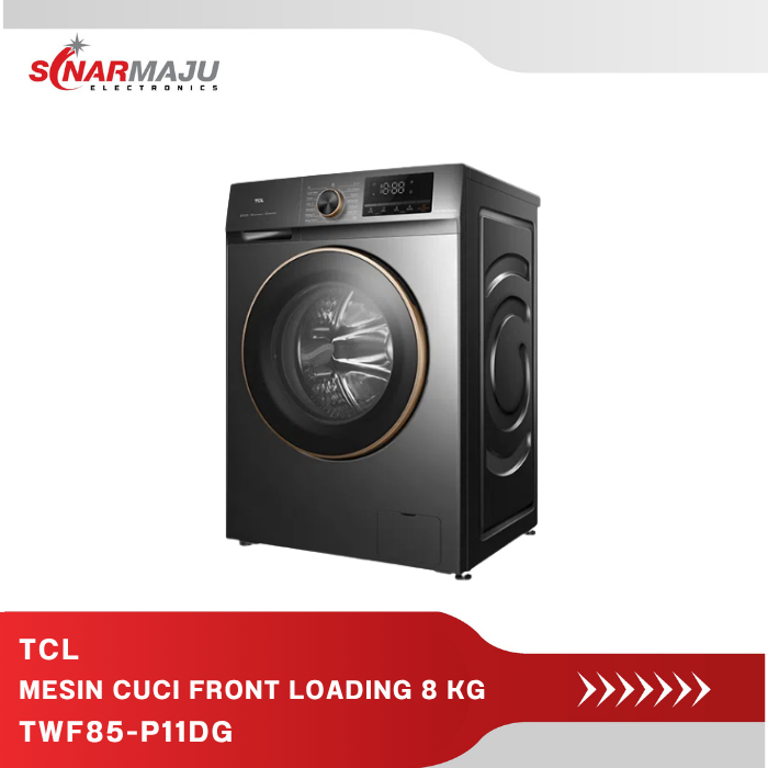 Mesin Cuci Otomatis TCL Front Loading 8 Kg TWF85-P11DG