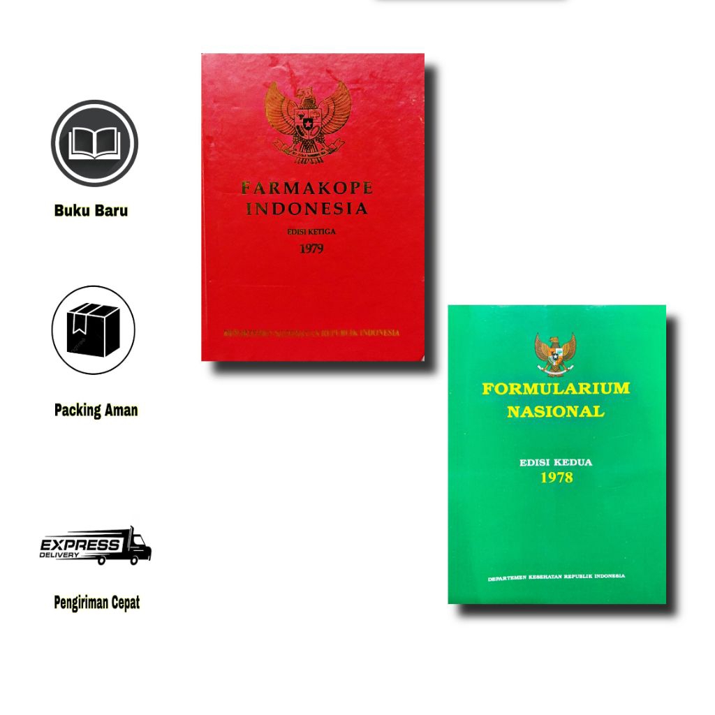 Paket 2 Buku Farmakope 3 Dan Fornas