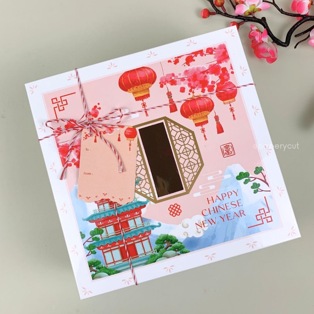 Box Kue Imlek Size 22 x 22 x 8 cm