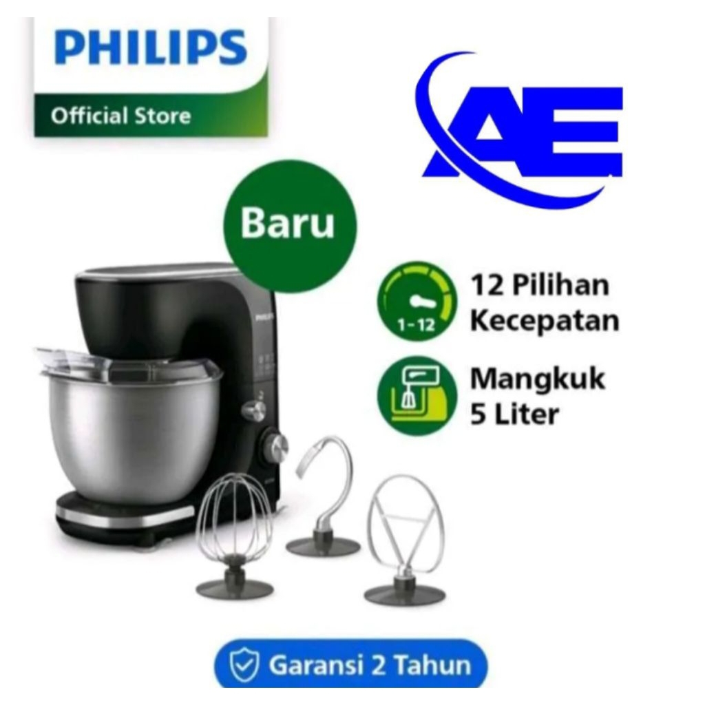 PHILIPS MIXER JUMBO 5LITER HR-7922/hitam ORI BERGARANSI RESMI 2THN
