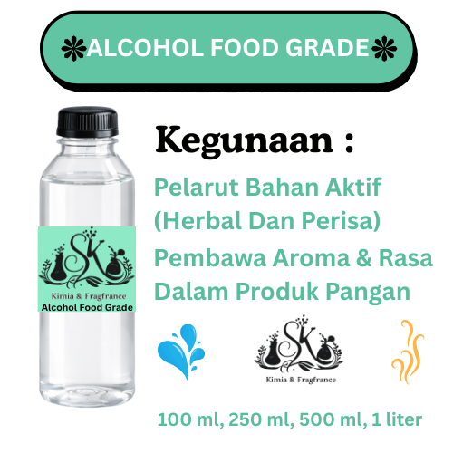 Alkohol FG 96% / Ethanol Food Grade / Alcohol Food Grade / Alkohol Absolute 96%/